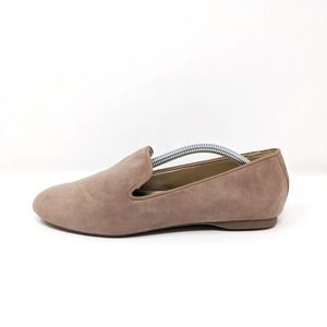 Birdies Womens 7.5 The Starling Latte Suede Ballet Flats Loafers Slip On Shoes